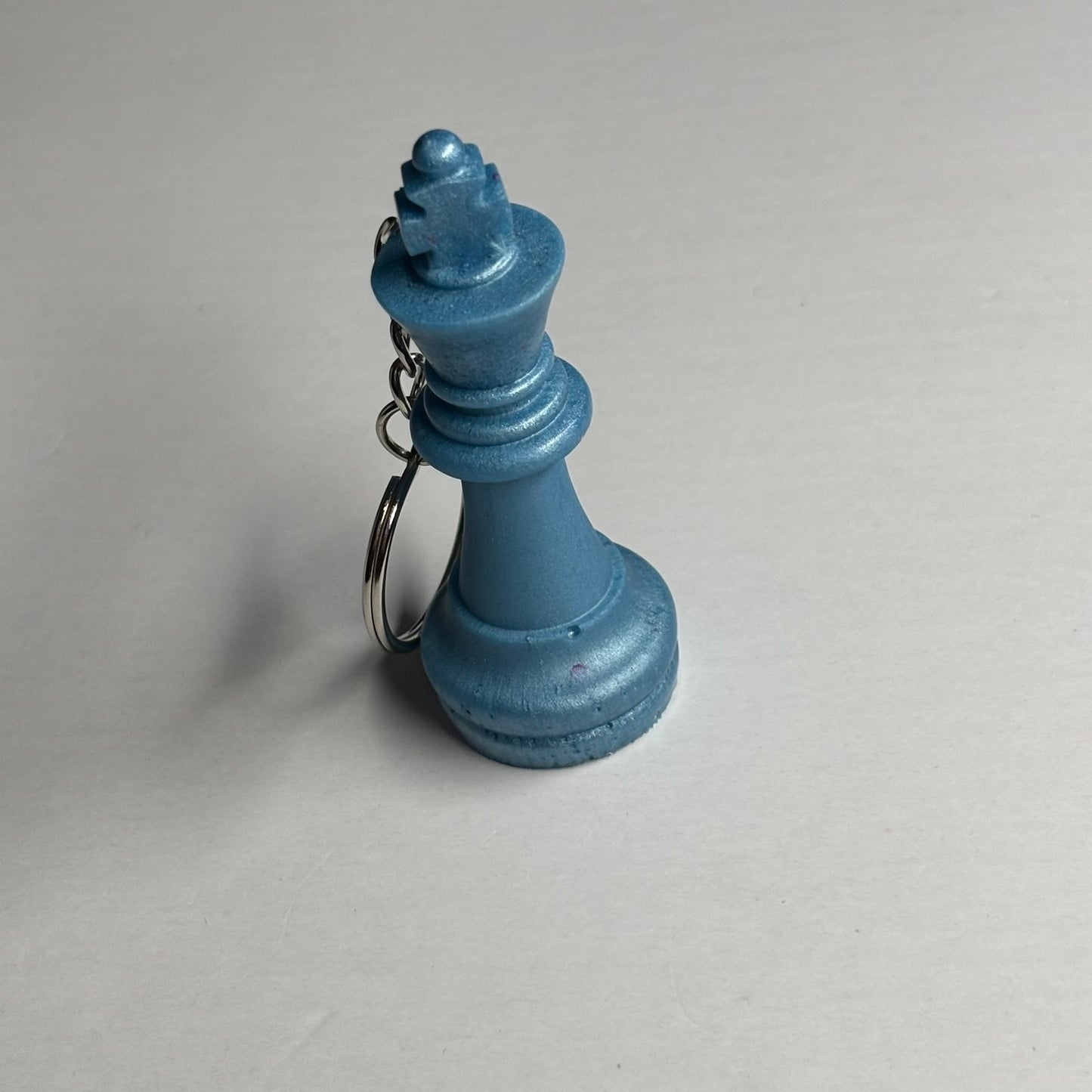 Plain Blue King - Handmade Resin Keychain