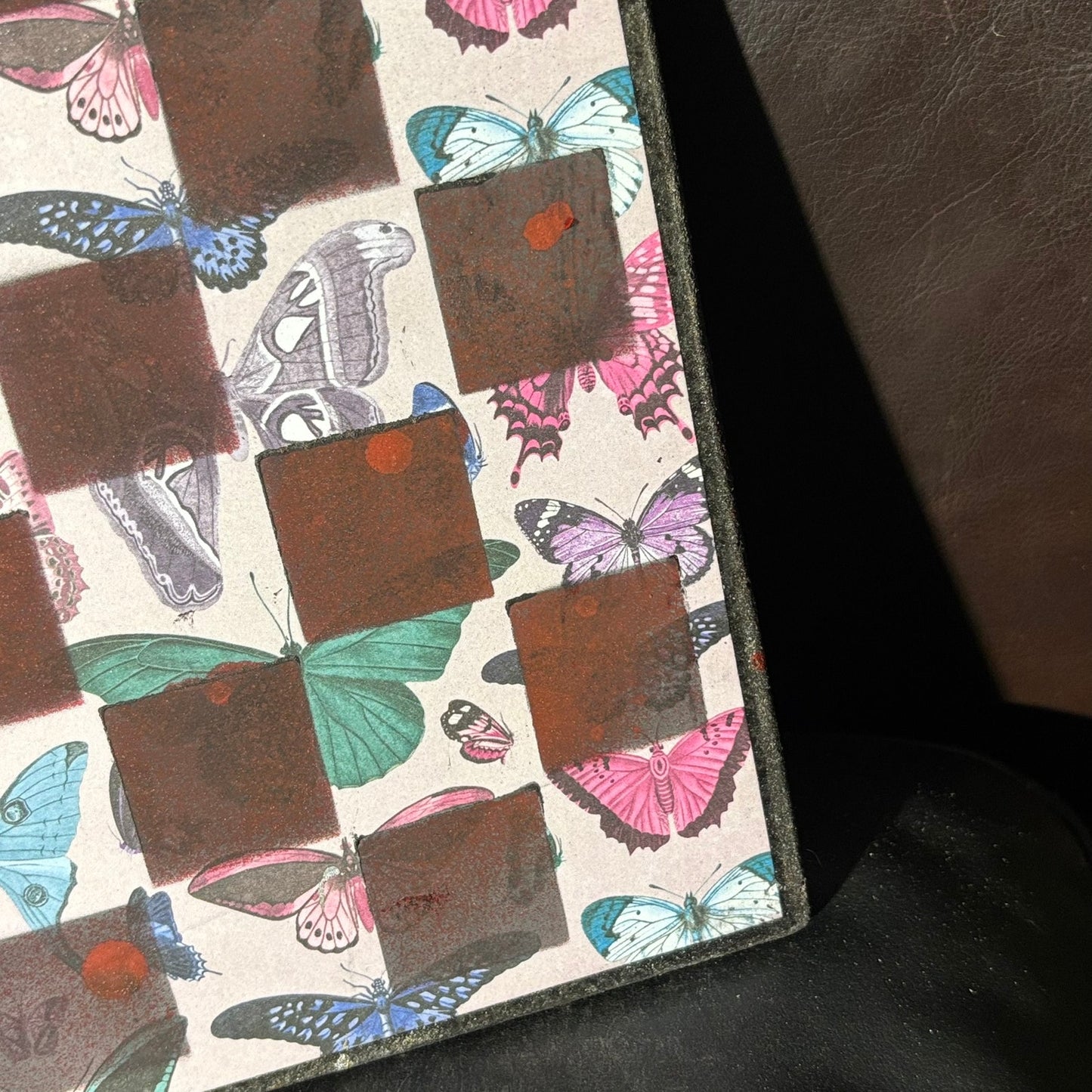 Colorful Butterflies - Scrapbook Chess Board