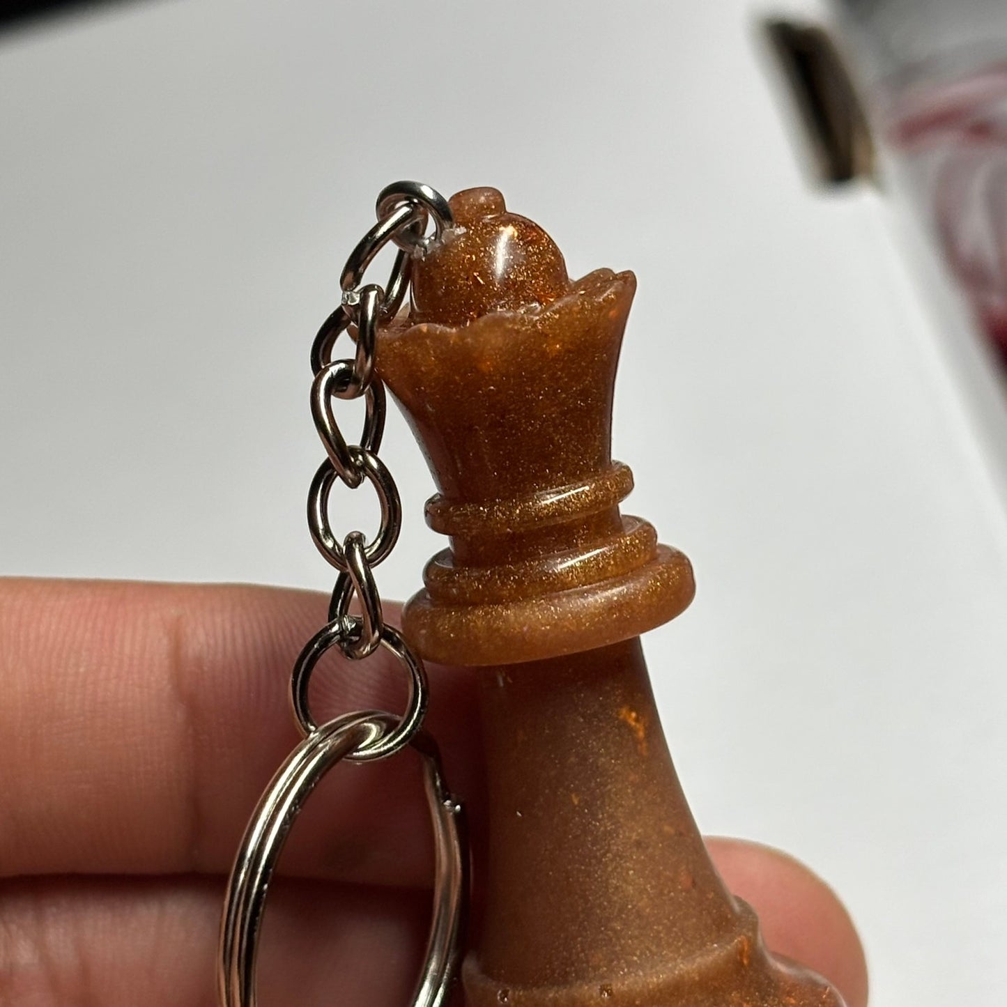 Simple Brown Queen - Handmade Resin Keychain