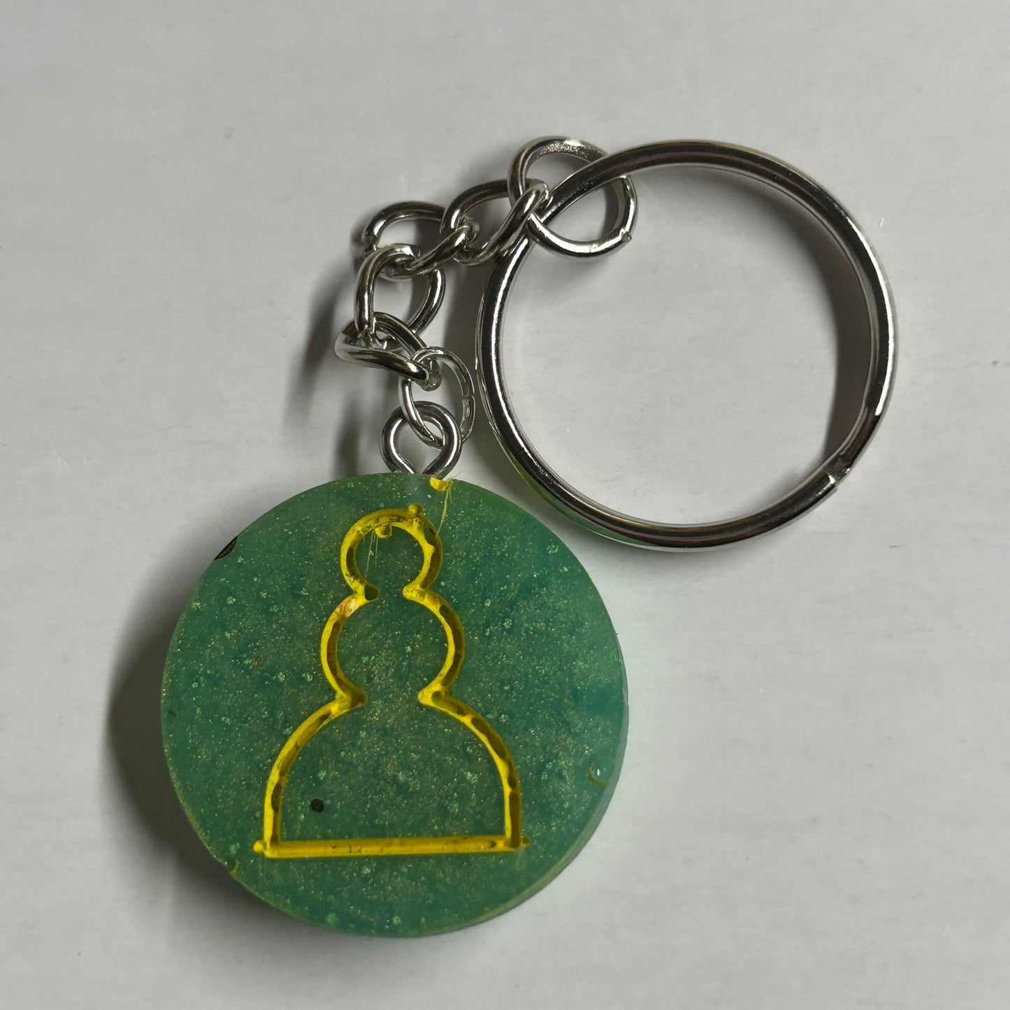 Green Pawn - Handmade Resin Keychain