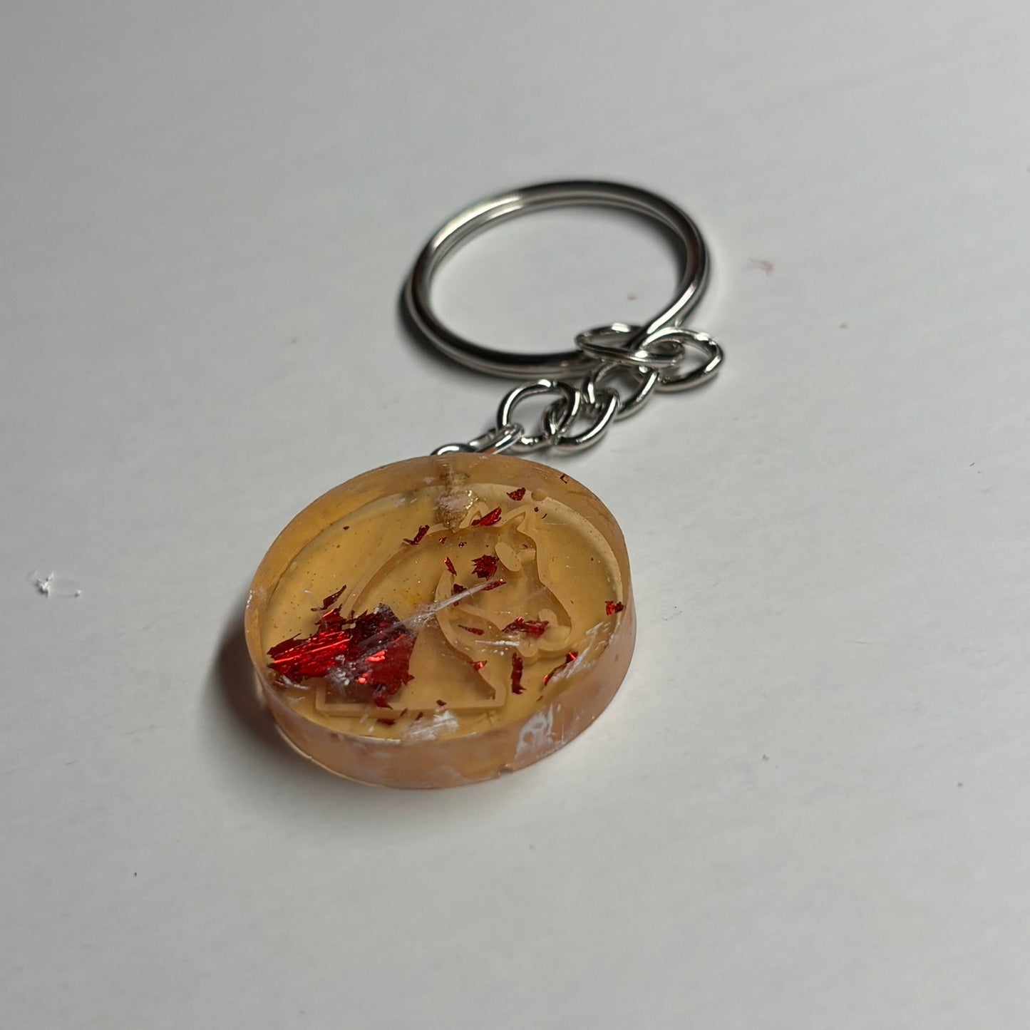 Royal Yellow Knight - Handmade Resin Keychain