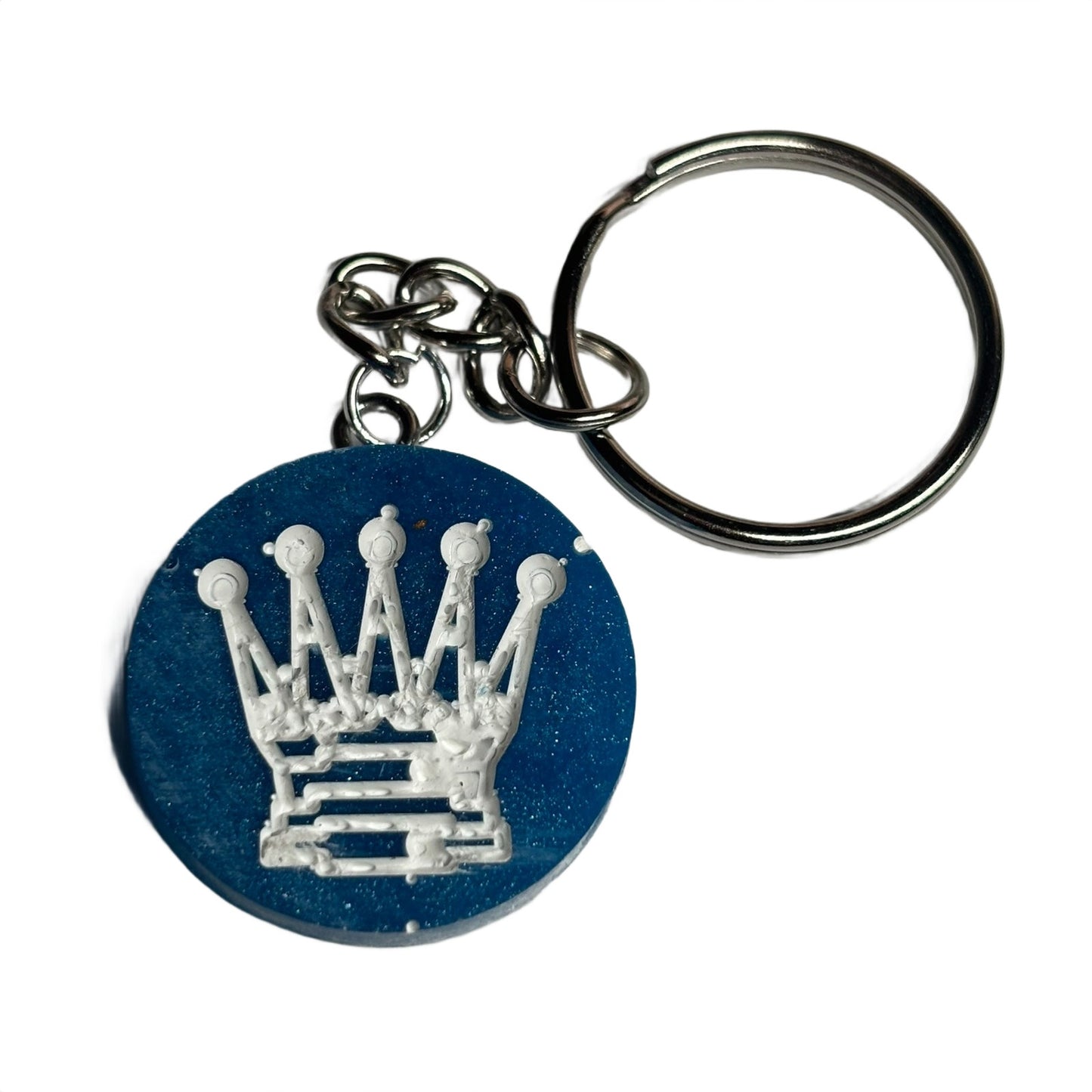 Blue Queen - Handmade Resin Keychain
