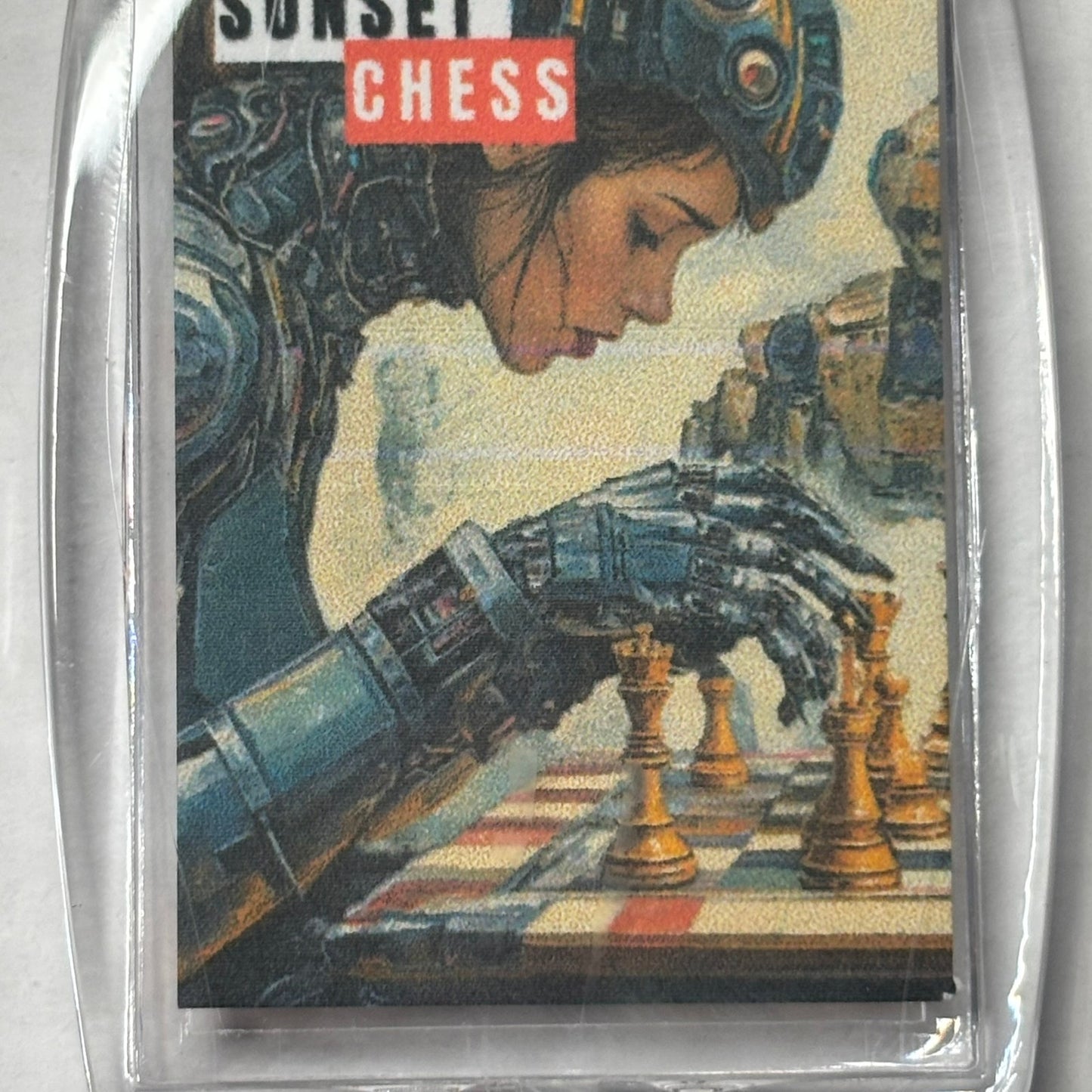 Robo Chess - Chess  Photo Keychain