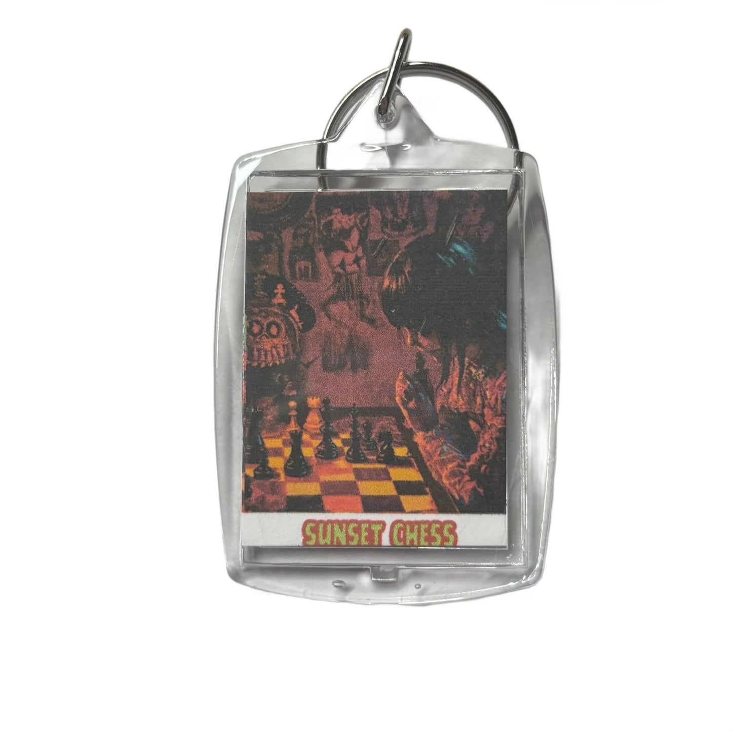 Late Night Study - Chess  Photo Keychain