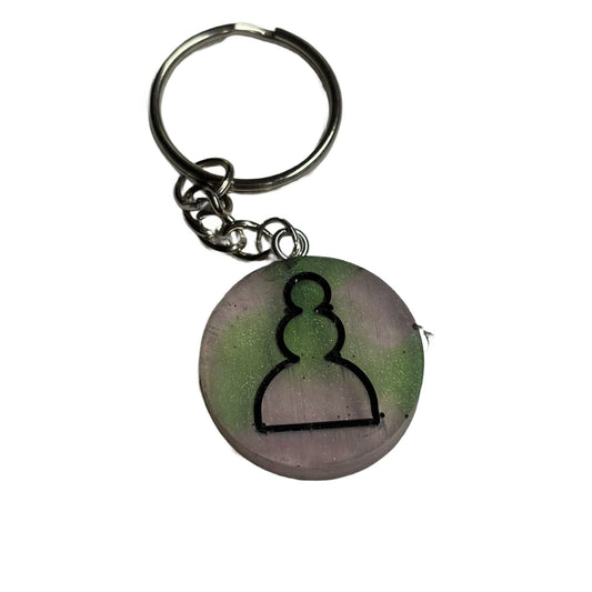 Pawns Mesh Handmade Resin Keychain - Flat Edition