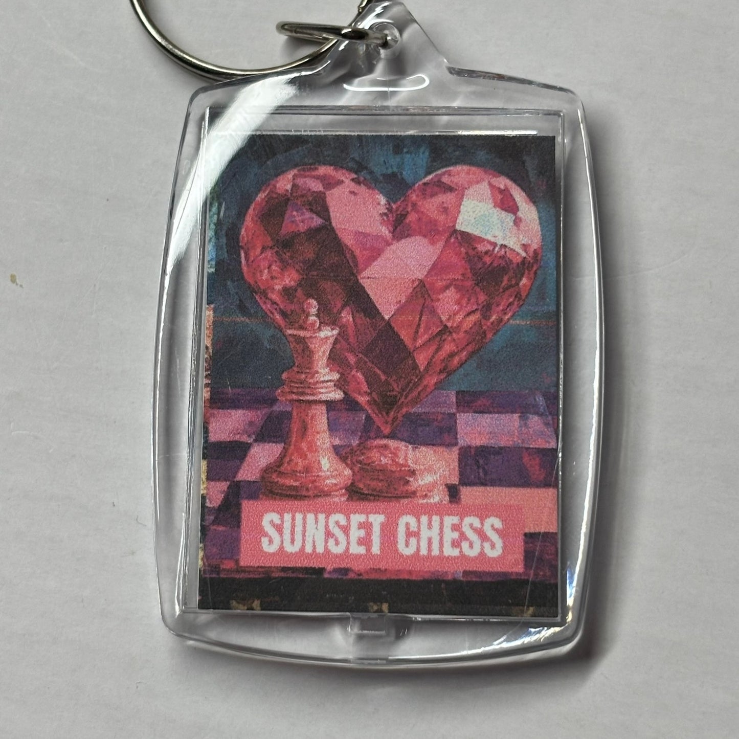 Pink Royalty - Chess  Photo Keychain
