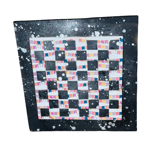 Colorful Flags - Large Scrapbook Chess Board