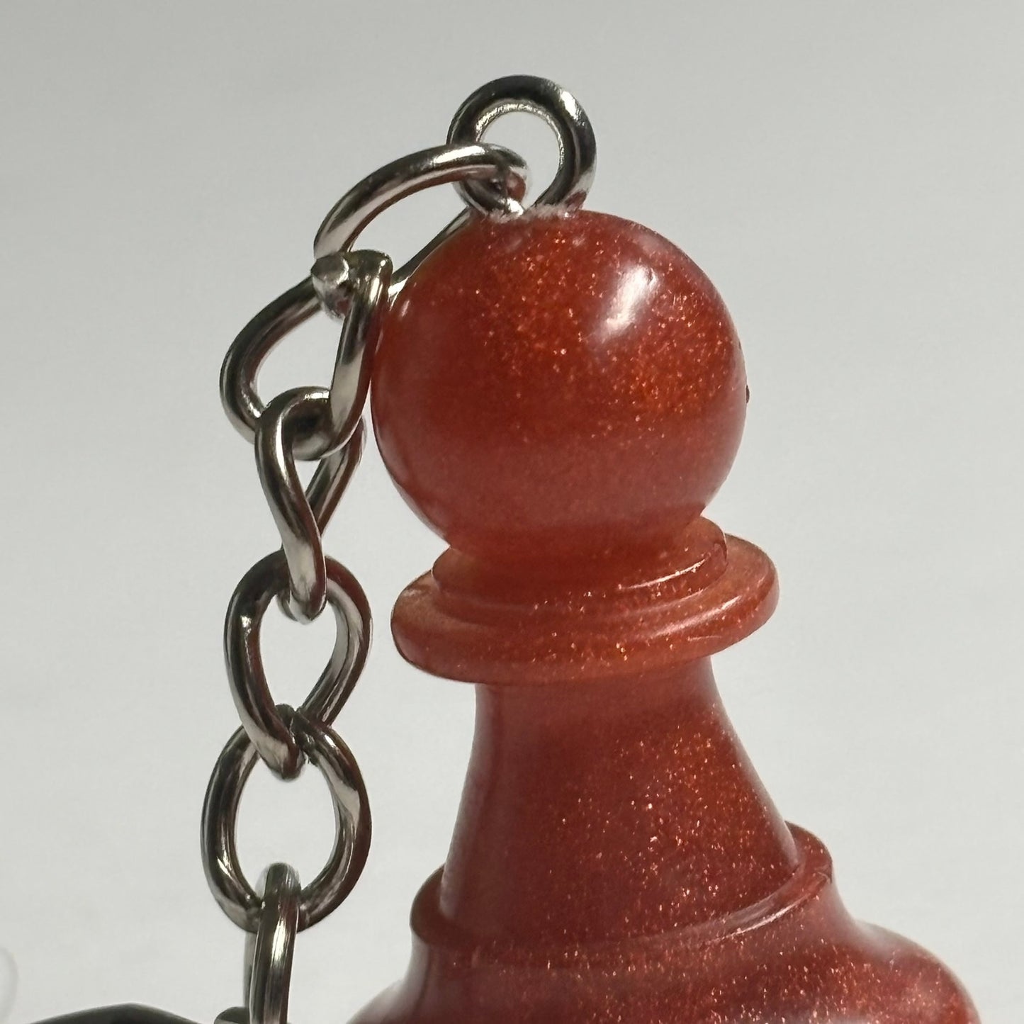 Crimson Red Pawn - Handmade Resin Keychain