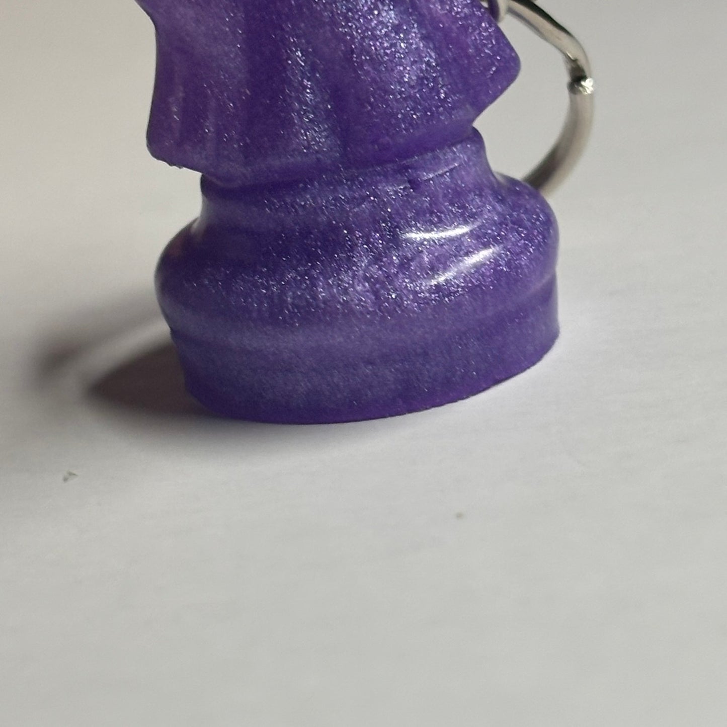 Purple Knight - Handmade Resin Keychain