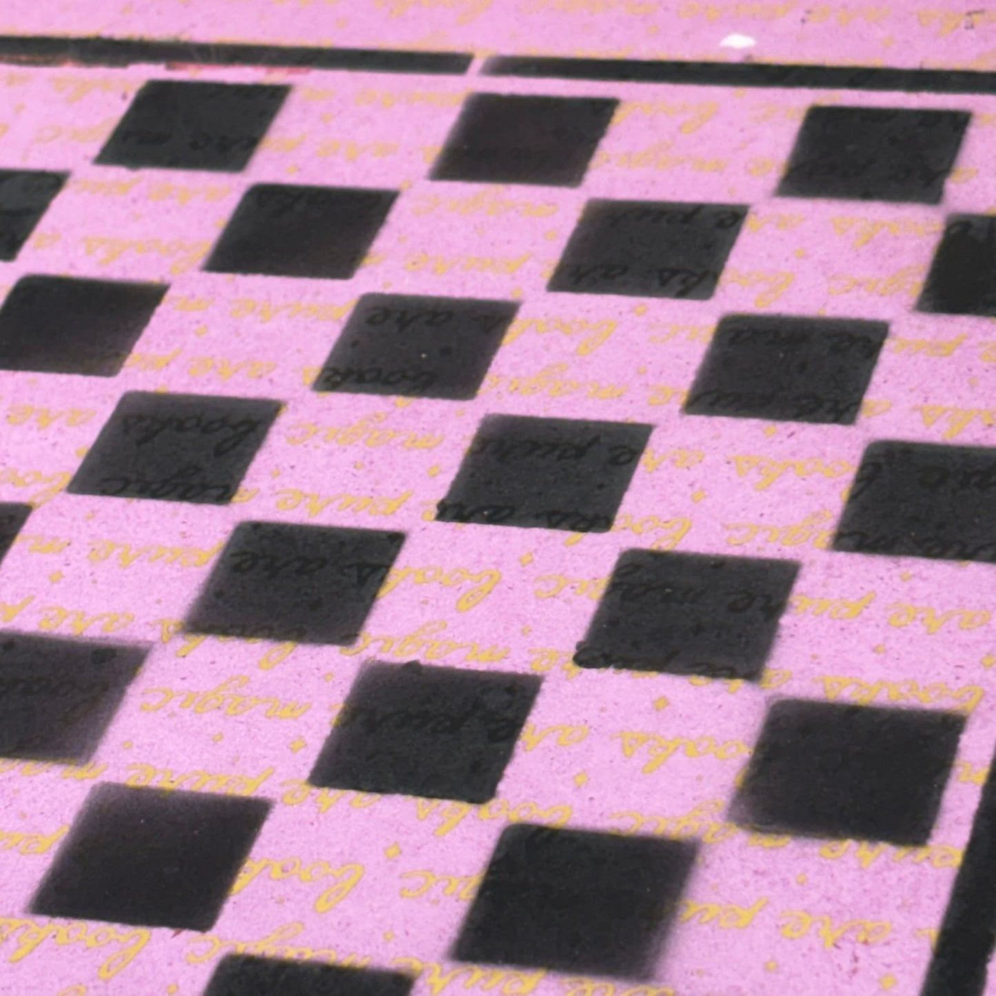 Golden Pink - Scrapbook Chess Board