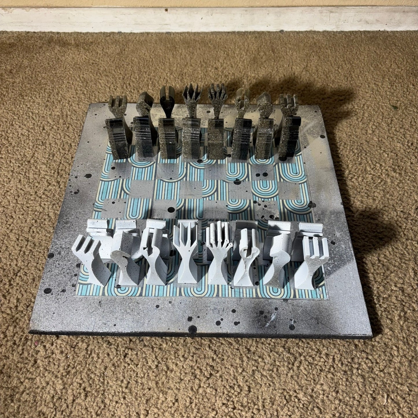 Space Gray Mix - Large Deluxe Chess Set