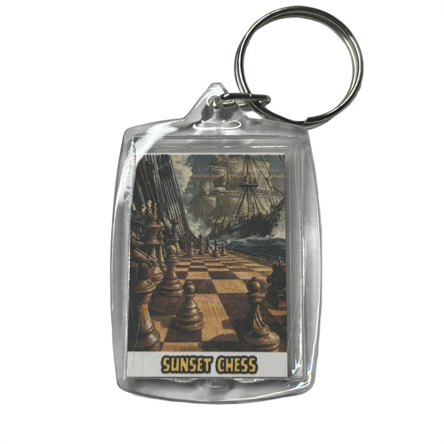 Through Seas! - Chess  Photo Keychain
