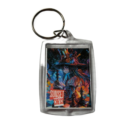 Anime Witch - Chess  Photo Keychain