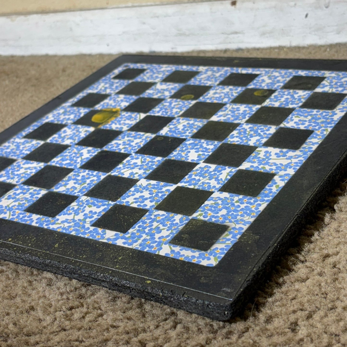 Blue Spring - Scrapbook Chess Board