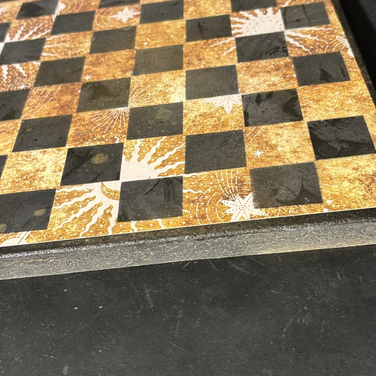 Golden Sun - Scrapbook Chess Board