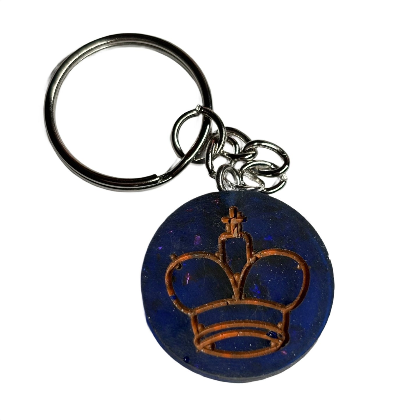 Orange Blue King - Handmade Resin Keychain