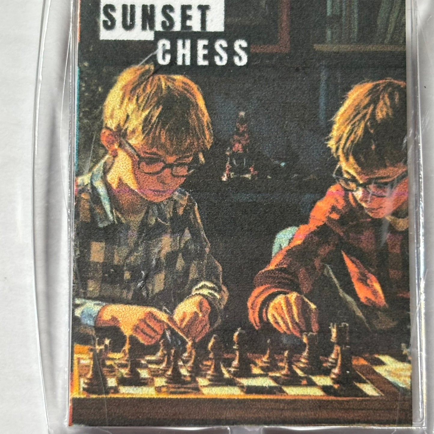 Young Men - Chess  Photo Keychain