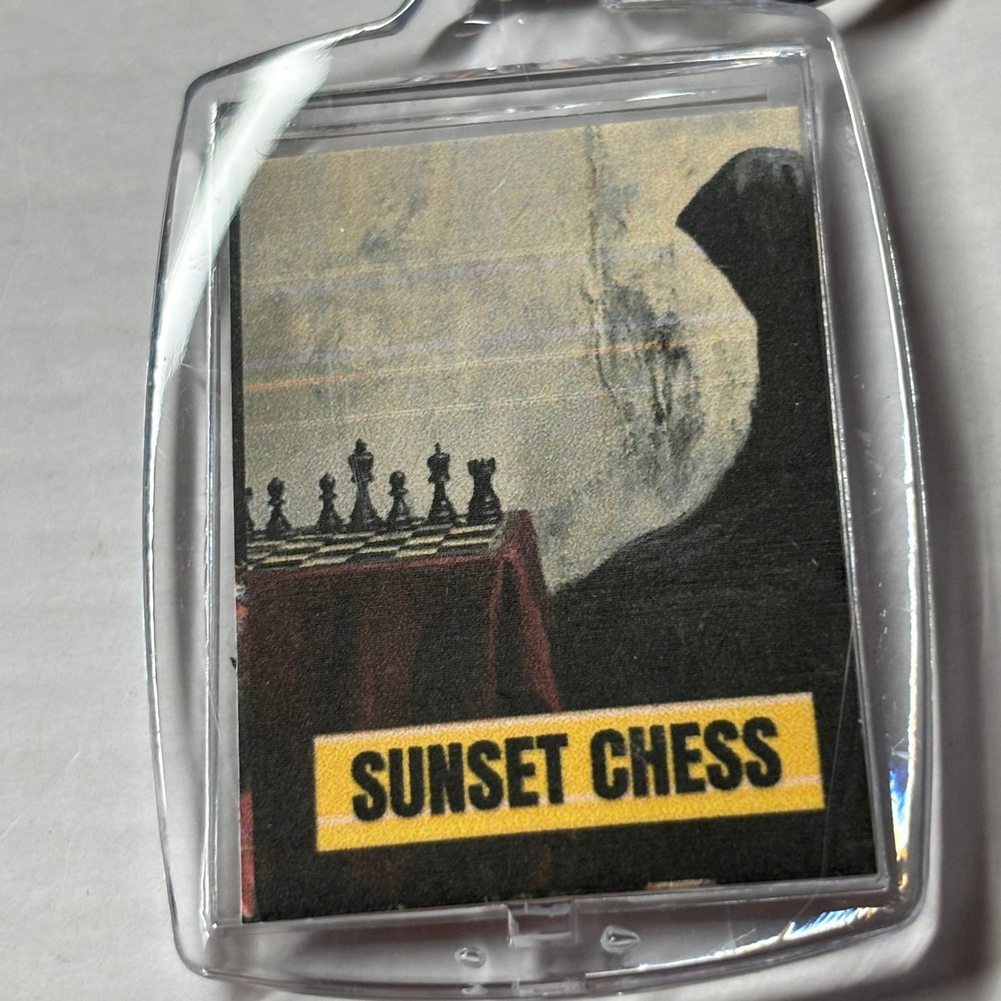 Shadow Man - Chess  Photo Keychain