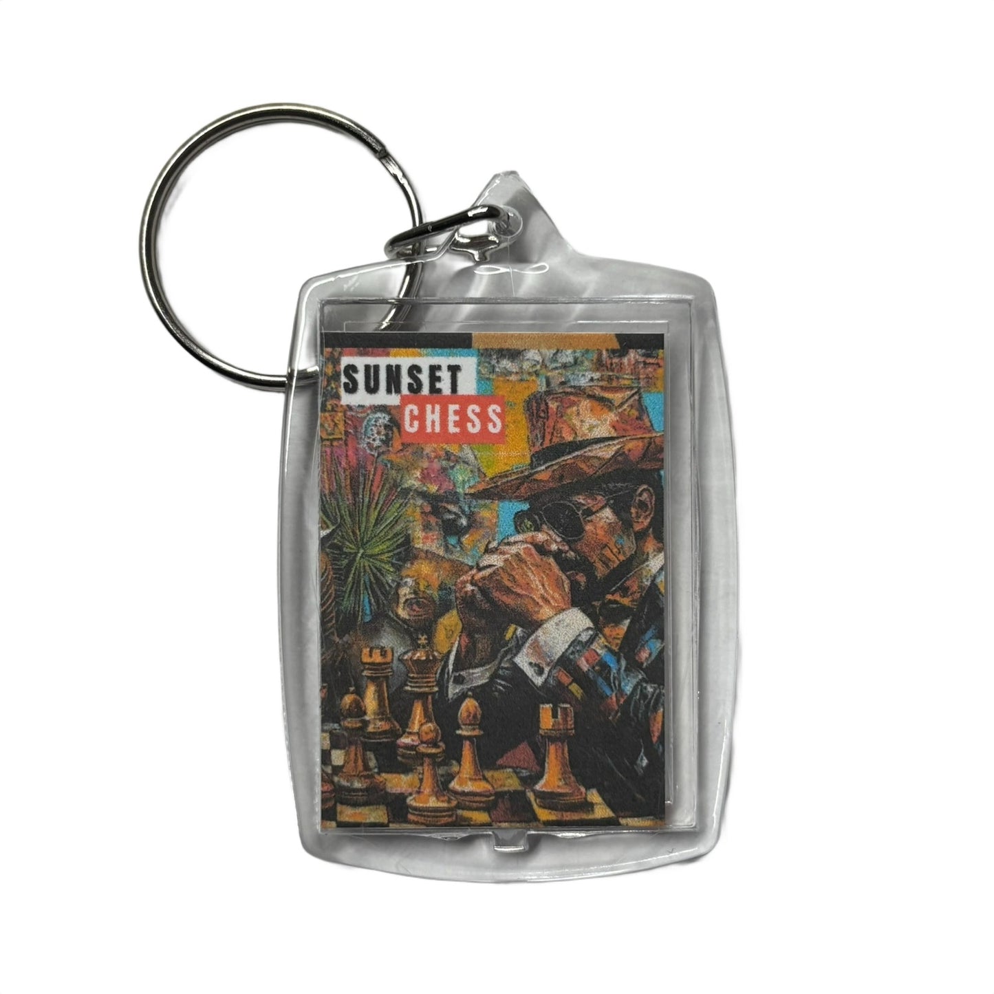 Cool Man - Chess  Photo Keychain