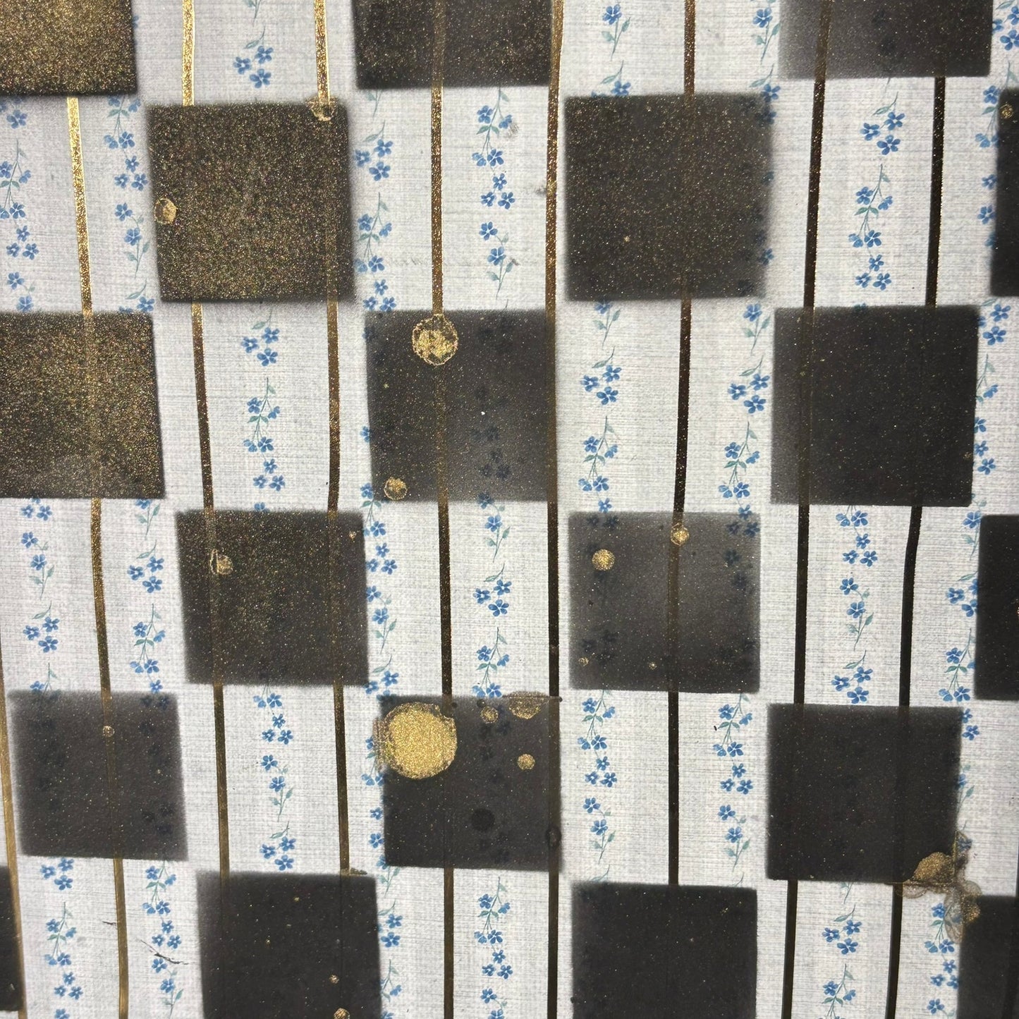 Golden Blue/White - Scrapbook Chess Board