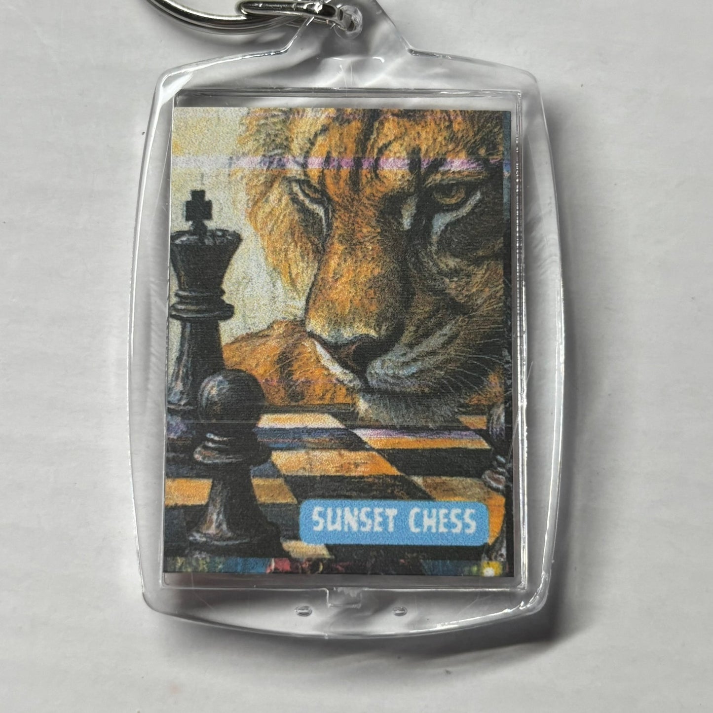 Tiger - Chess  Photo Keychain