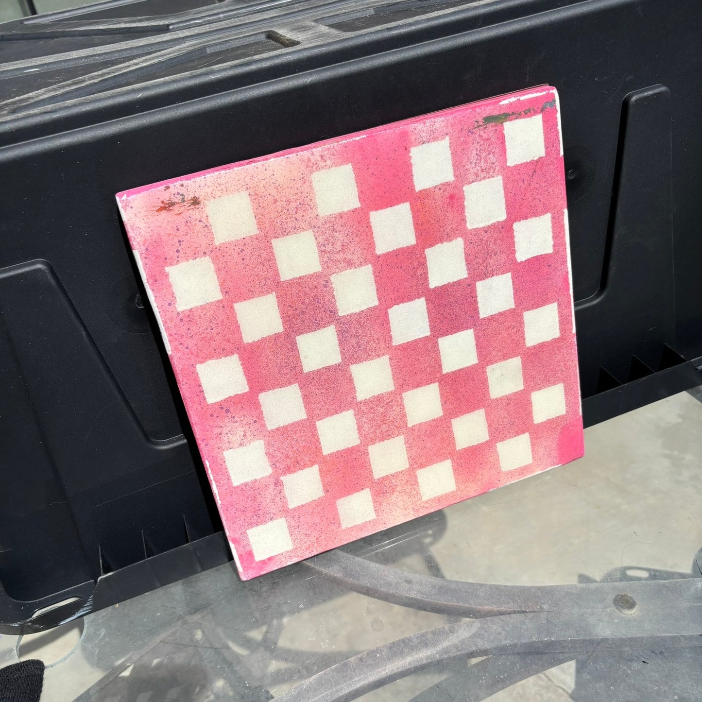 Pretty Pink - Resin Coated Chess Board