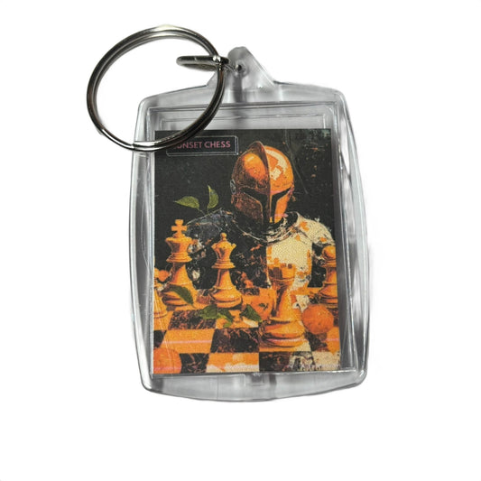 Orange Warrior - Chess  Photo Keychain