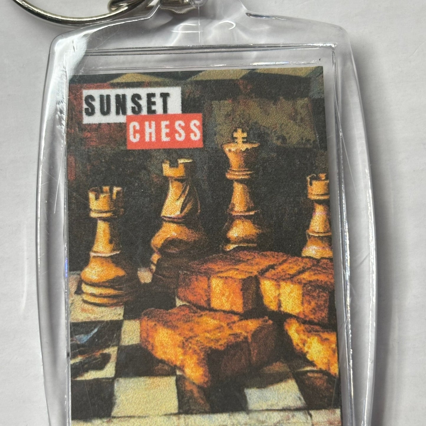 French Toast - Chess  Photo Keychain