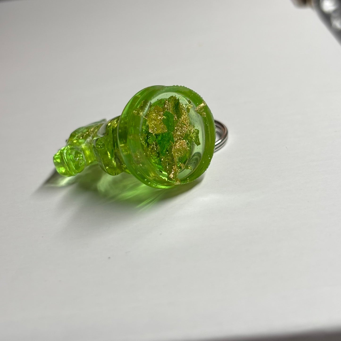The Green Crystal Knight - Handmade Resin Keychain