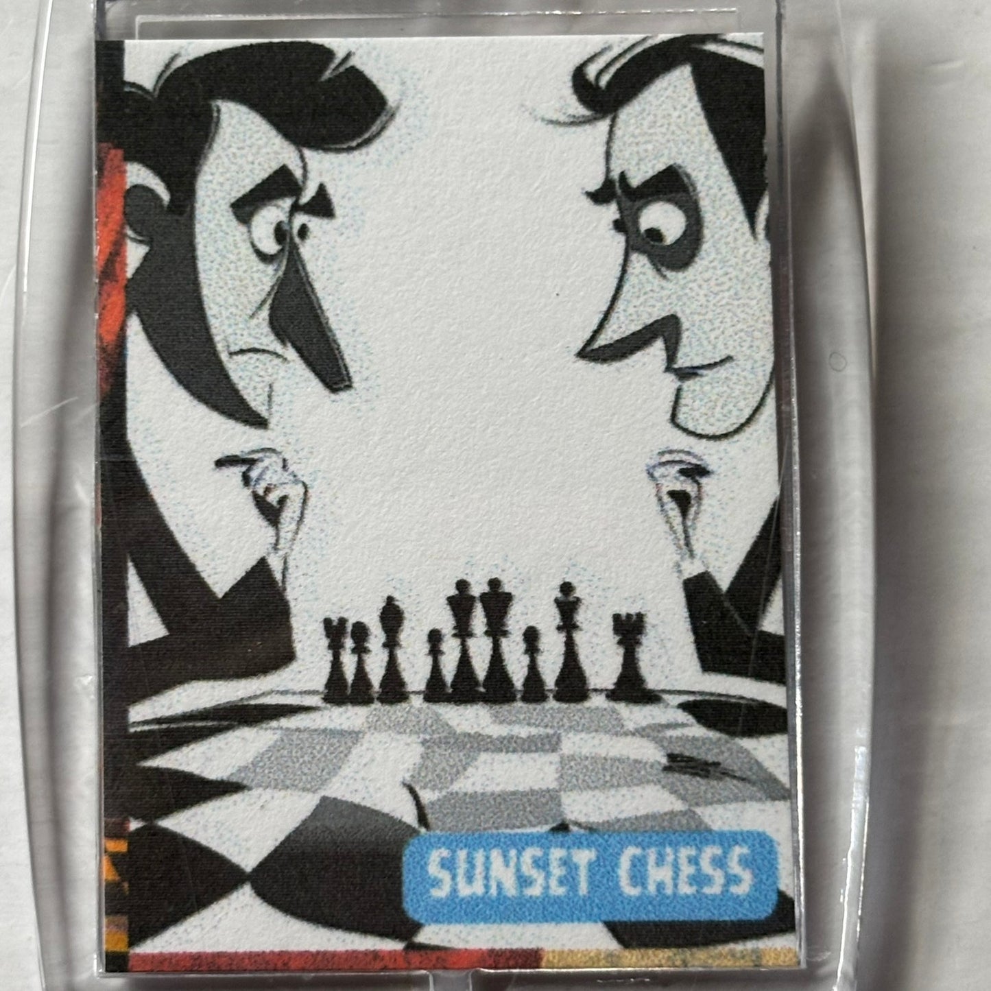 Cartoon Politicians - Chess  Photo Keychain