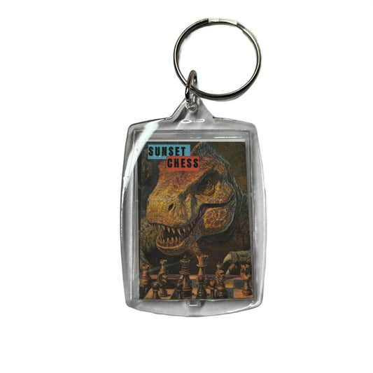 T Rex - Chess  Photo Keychain