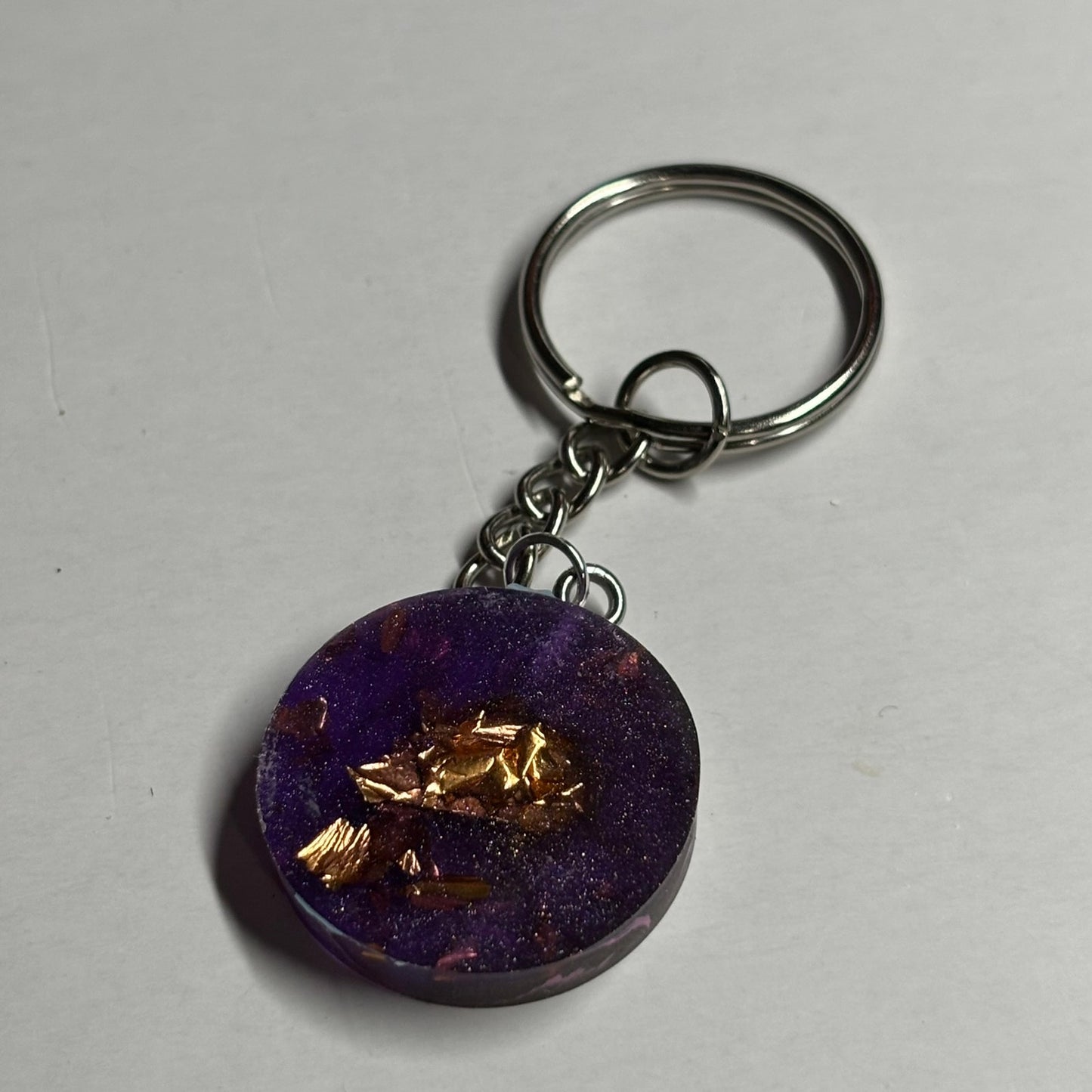 The Purple Royal Pawn - Handmade Resin Keychain - Flat Edition