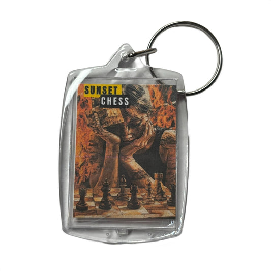 The Flames Rise - Chess  Photo Keychain