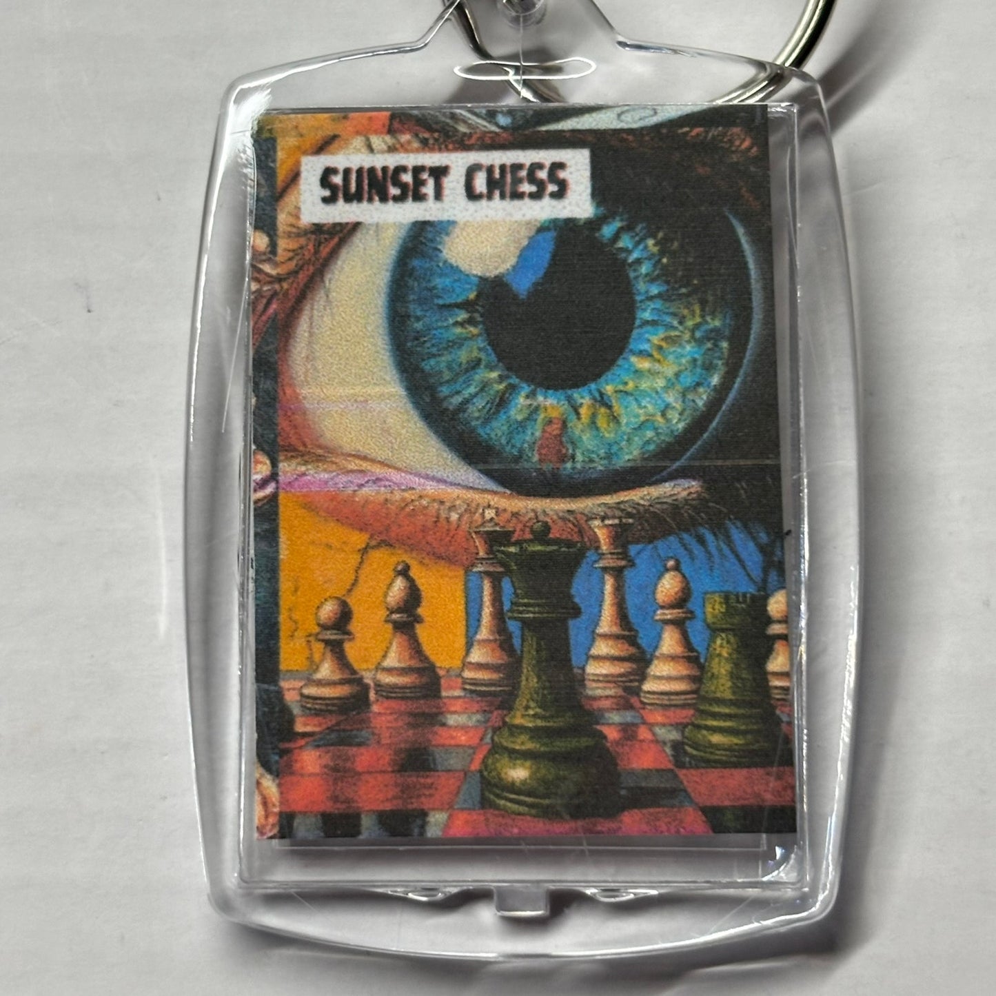 Blue Eye - Chess  Photo Keychain