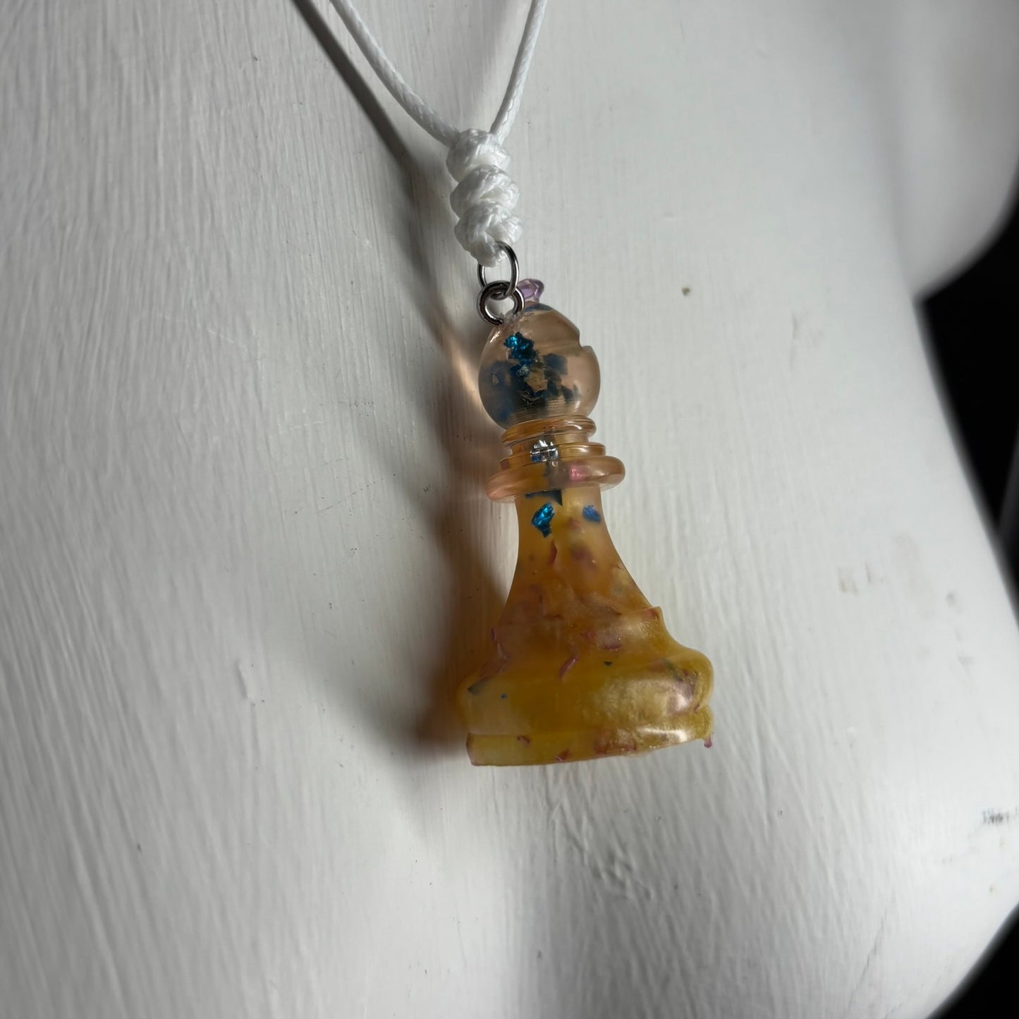Supreme Colored Bishop - Handmade Resin Chess Necklace