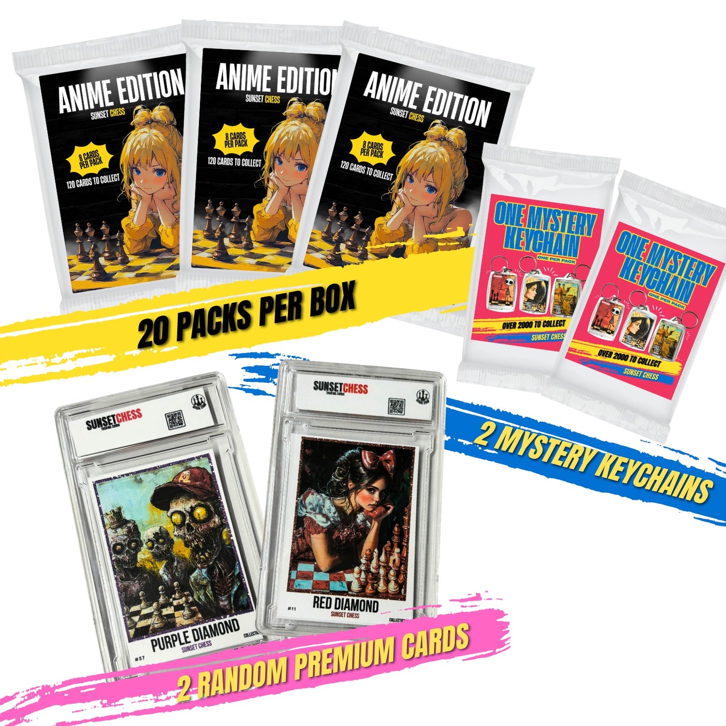 Anime Jumbo Box Pack - Chess Trading Cards