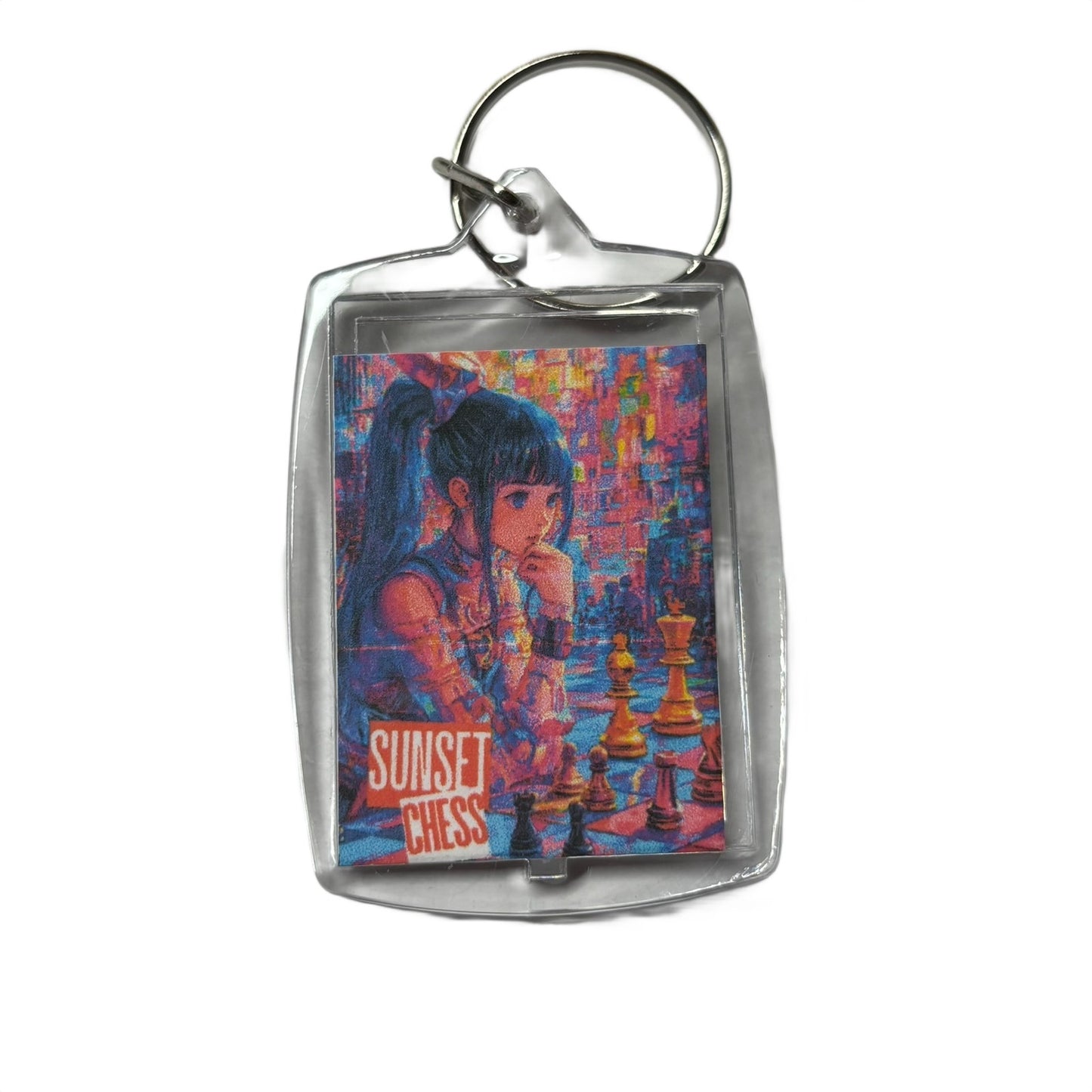 Colorful Anime - Chess  Photo Keychain