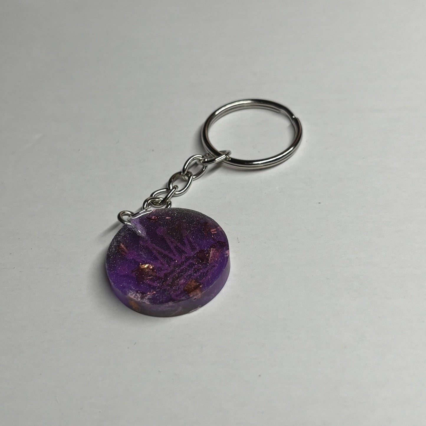 Prestigious Purple Queen - Handmade Resin Keychain
