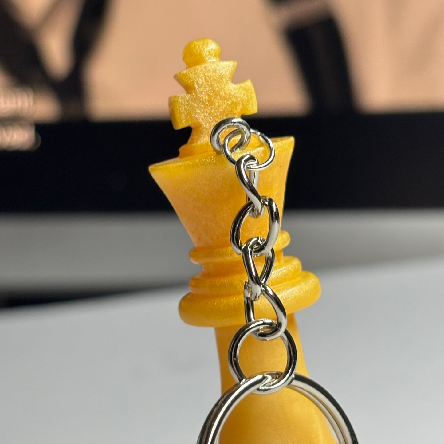 Yellow King - Handmade Resin Keychain
