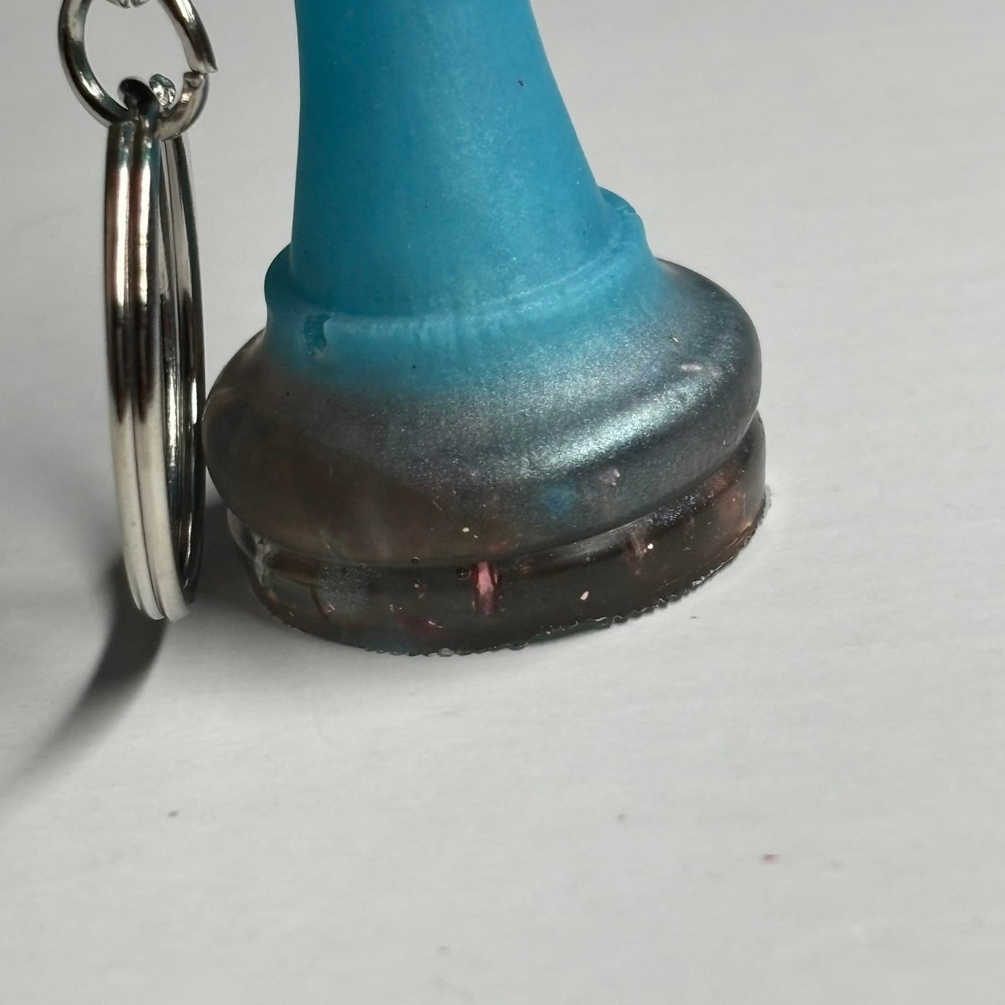 Solid Blue King - Handmade Resin Keychain