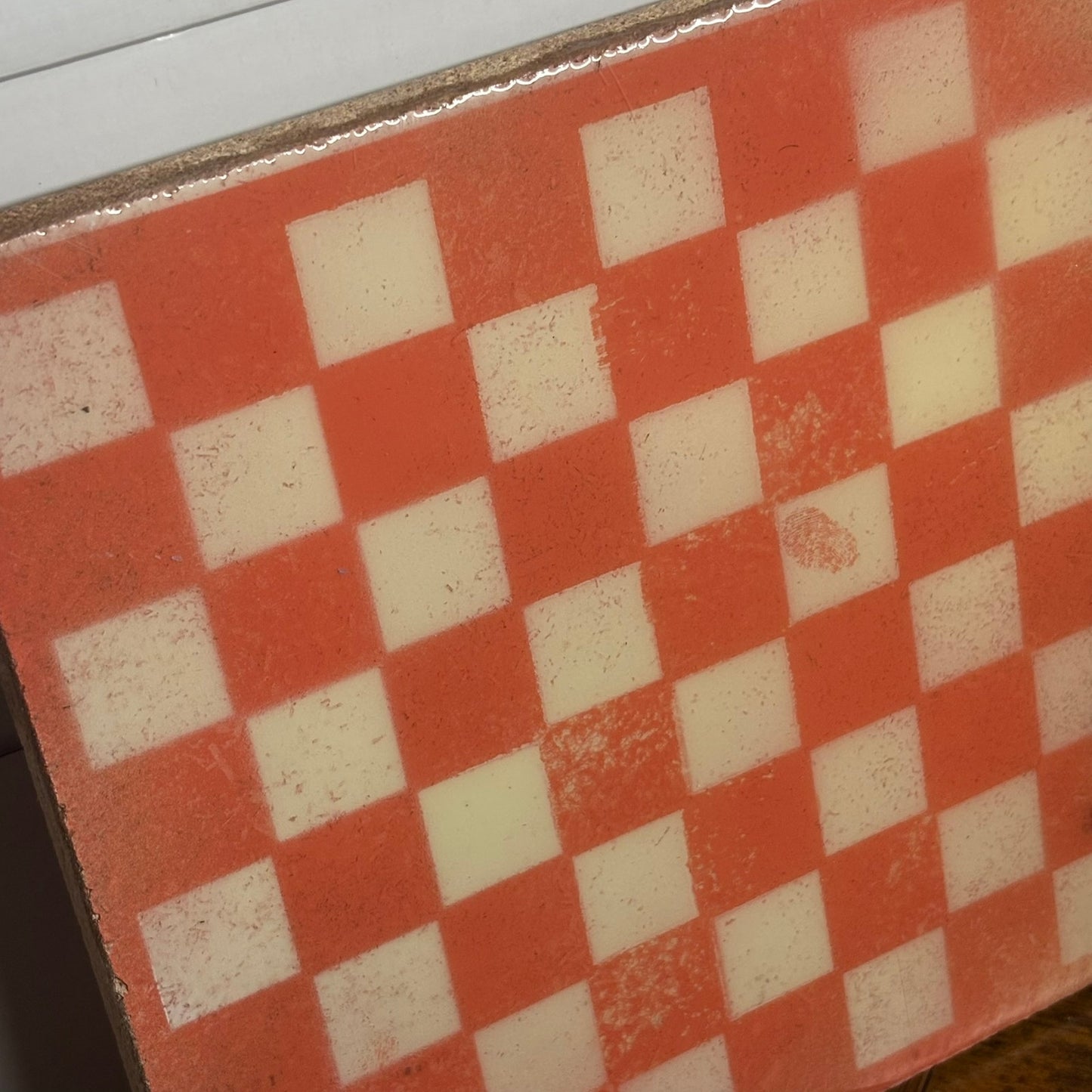 Orange Cream - Resin Coated Chess Board