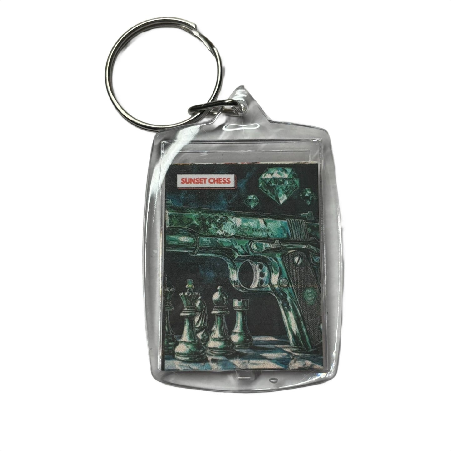 Green Blaster - Chess  Photo Keychain