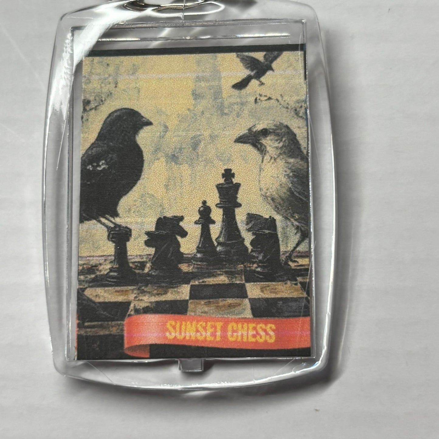 Bird Friends - Chess  Photo Keychain