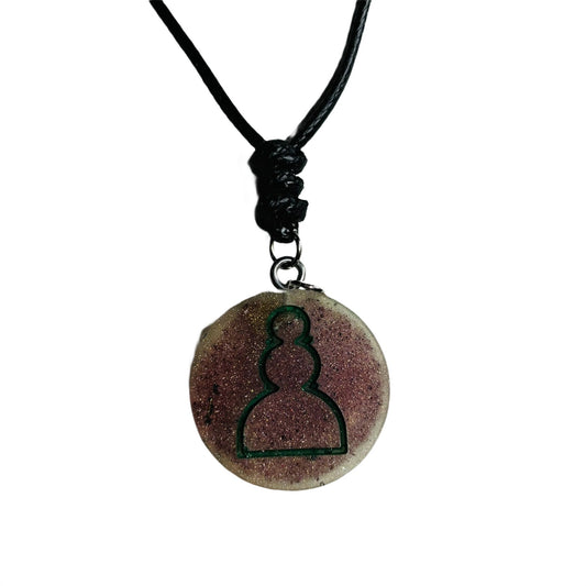 Simple Pawn - Handmade Resin Chess Necklace