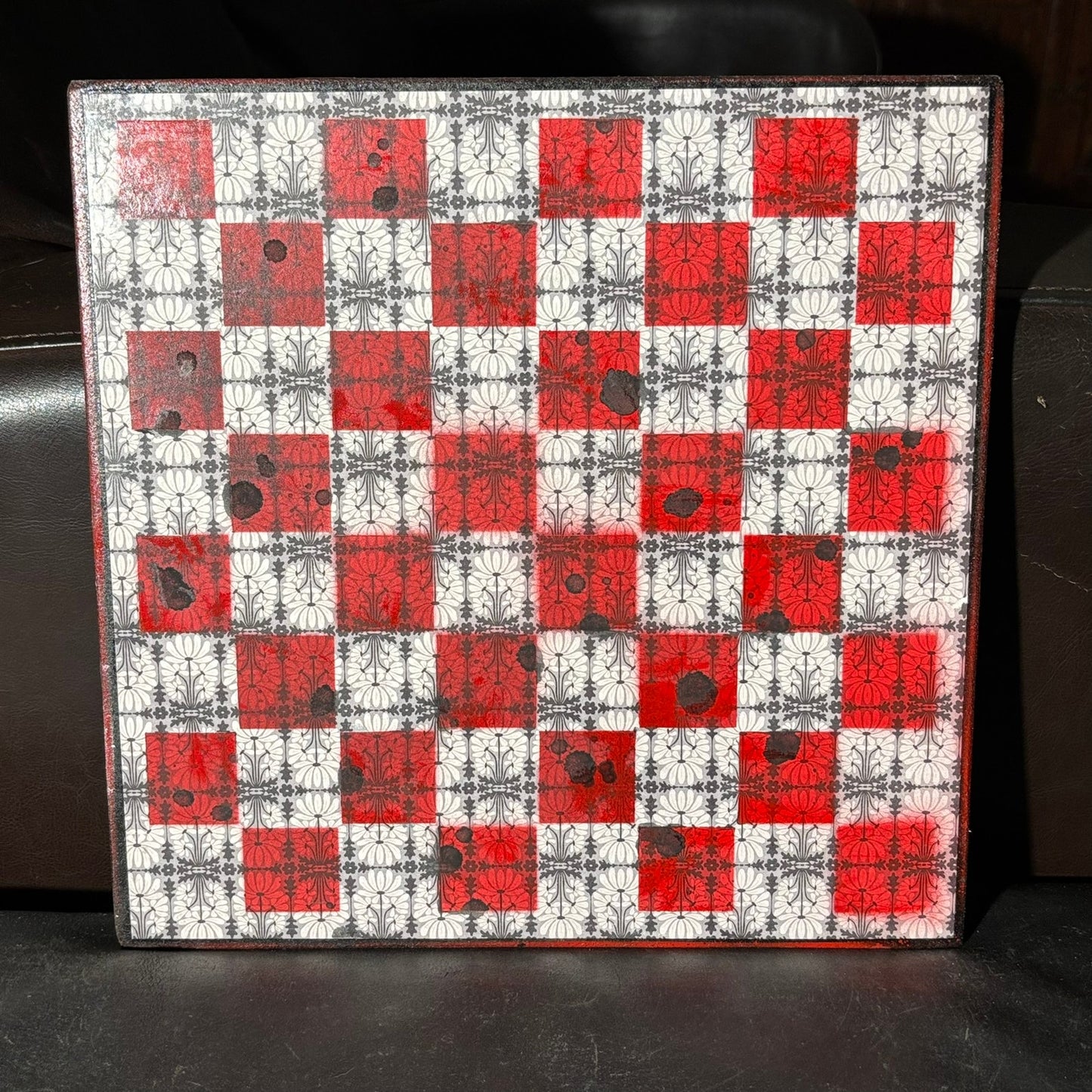 Gothic Red - Scrapbook Chess Board