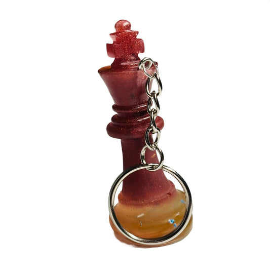 Crimson Red King - Handmade Resin Keychain