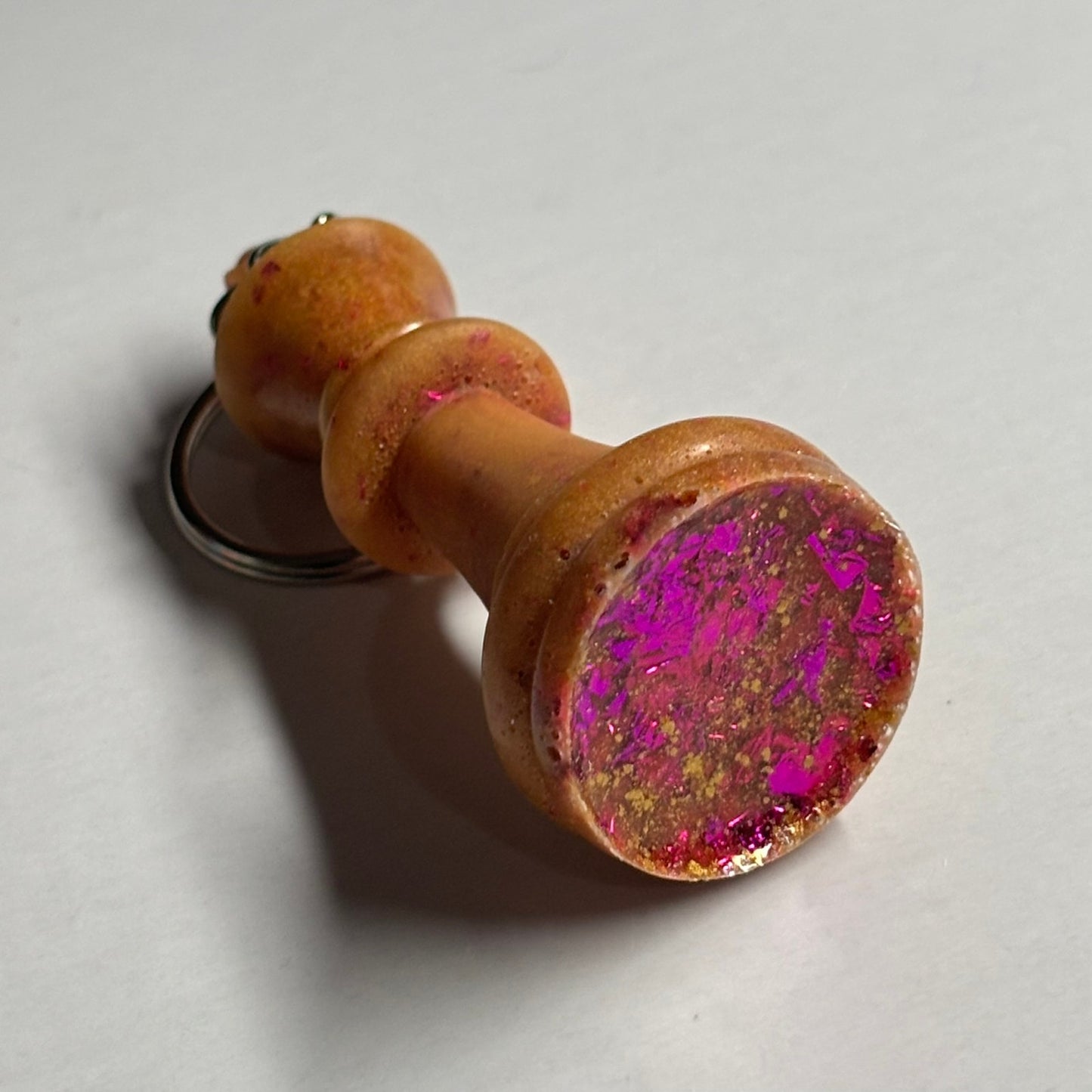 Royal Orange King - Handmade Resin Keychain