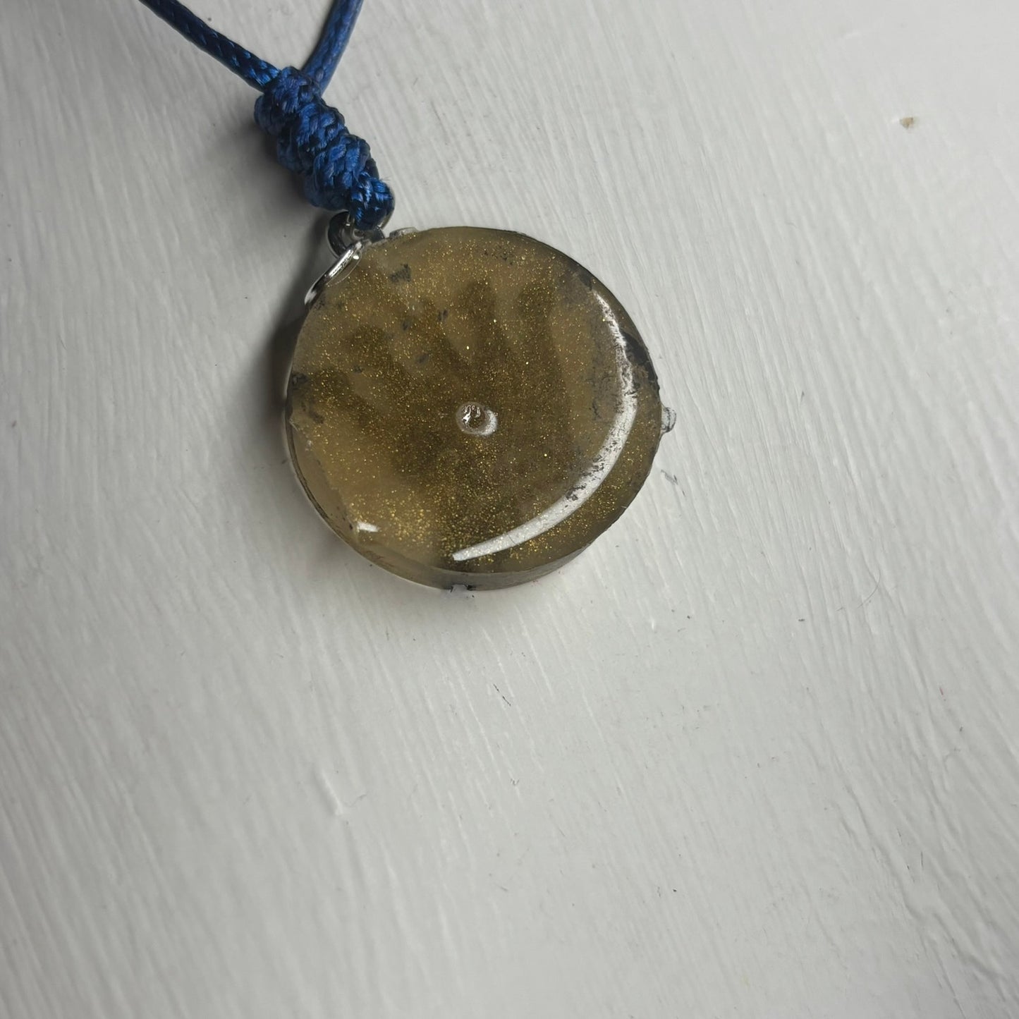 Tan Yellow Queen - Handmade Resin Chess Necklace