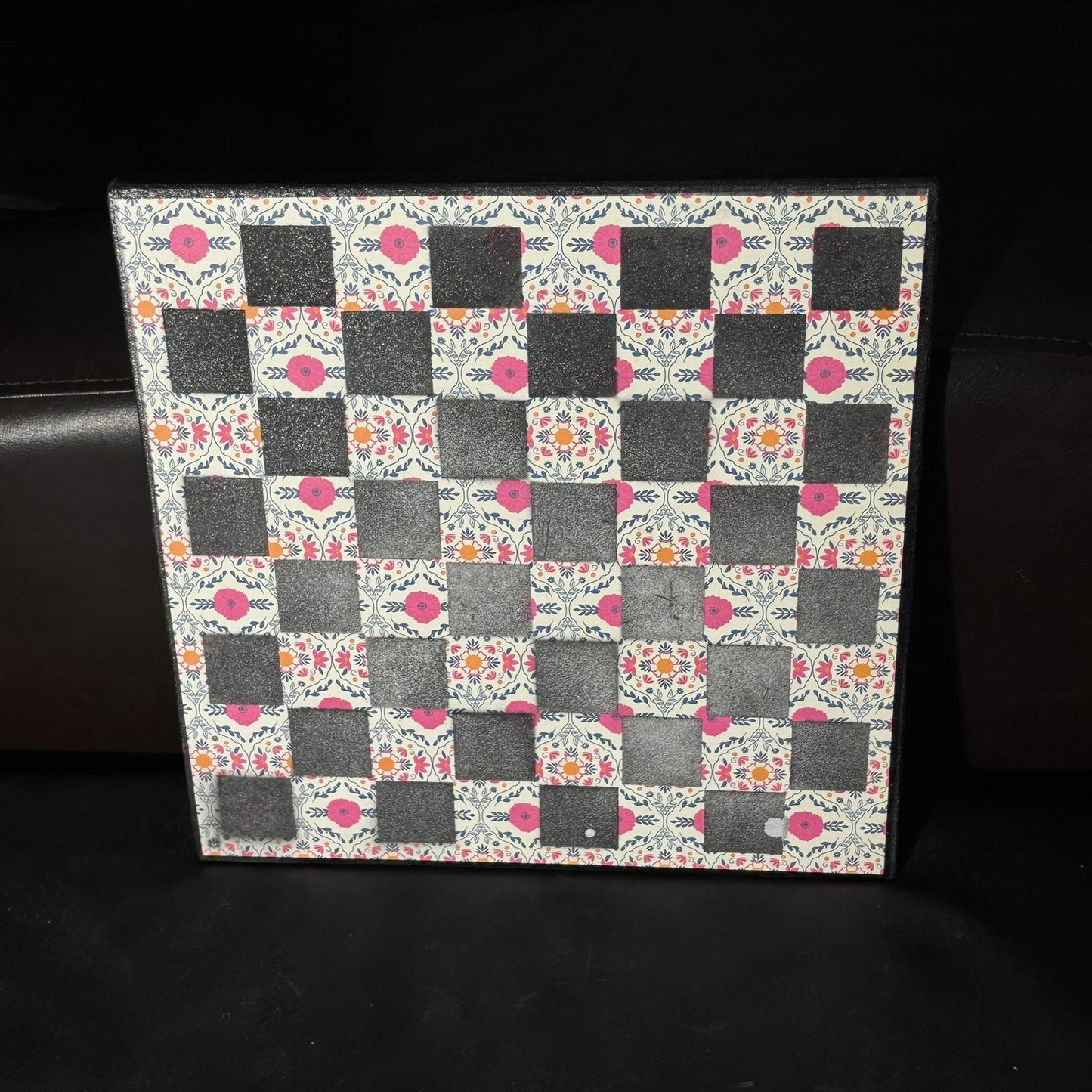 Vibrant Pattern - Scrapbook Chess Board