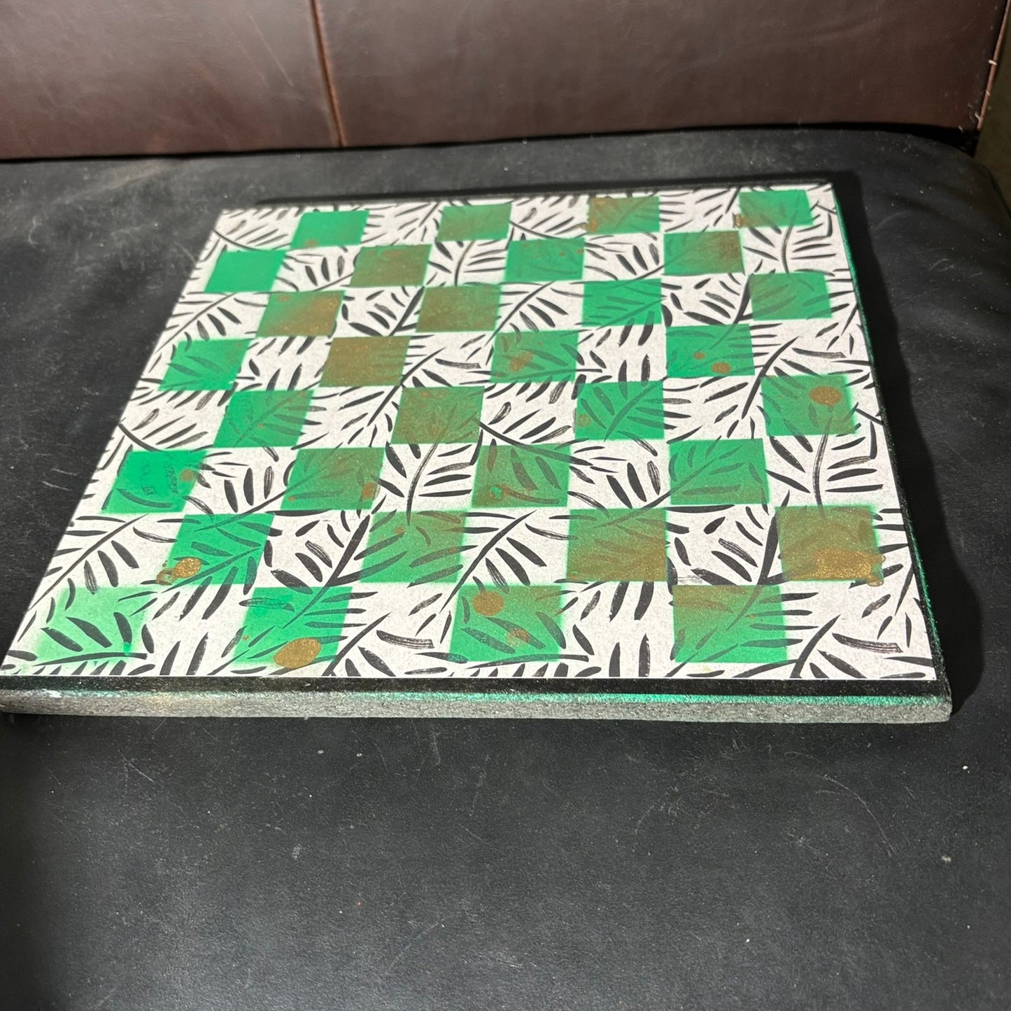 Golden Green - Scrapbook Chess Board